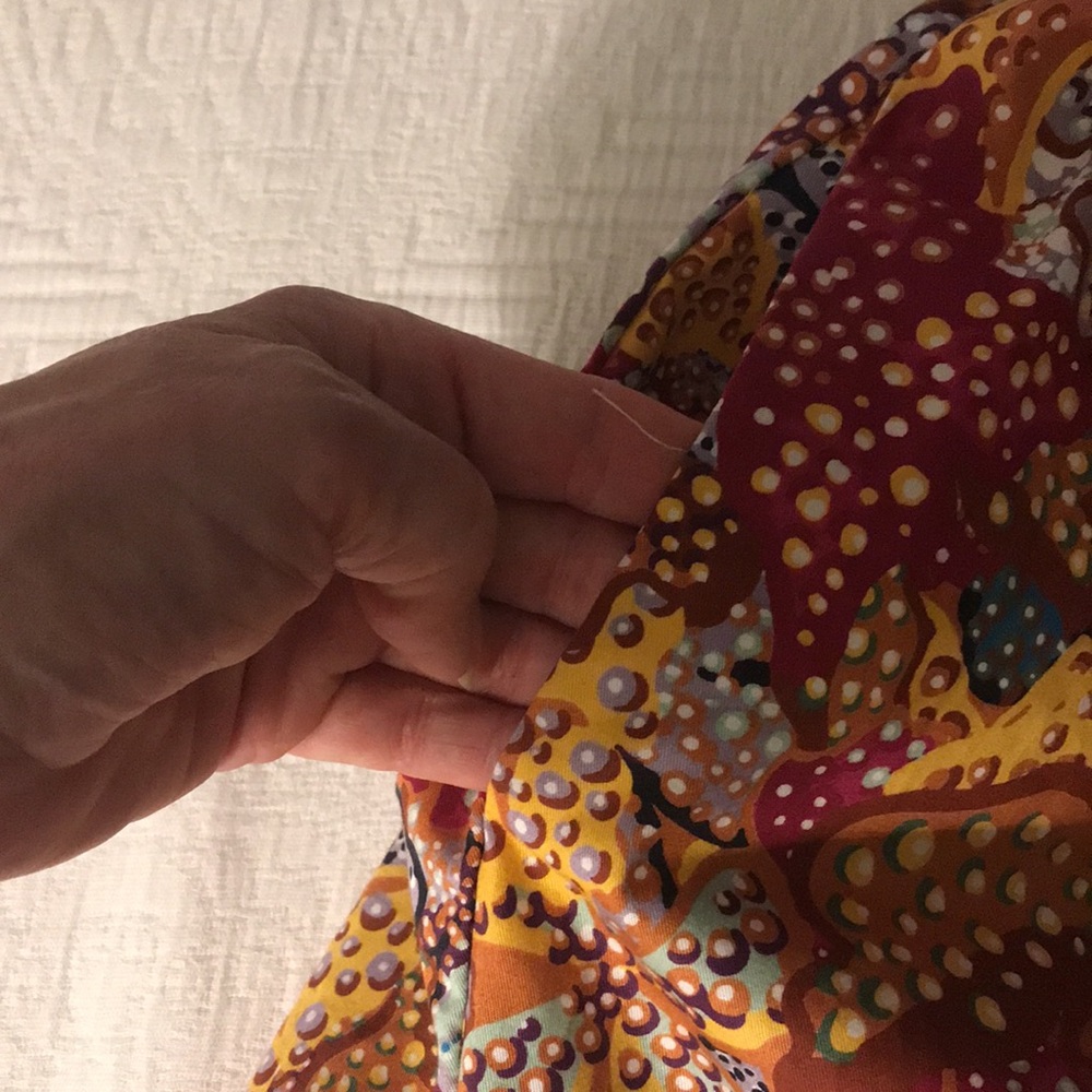 New Kika Vargas for Target Floral Print Mini Dress Long Sleeves 1X Plus - Picture 6 of 17